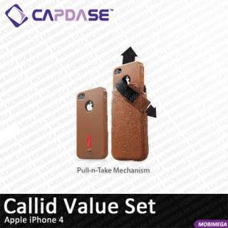 Capdase Smart Pocket Callid Bold Leather Pouch Slip in Case iPhone 4 