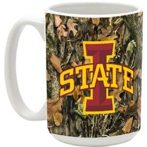 NCAA Iowa State University 15 Ounce Camouflage Series Ceramic Mug 