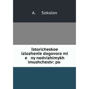 Istoricheskoe izlozhenÄ«e dogovora mi e ny nedvizhimykh imushchestv 