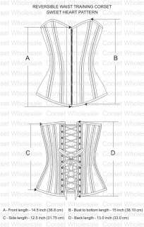   Training corset  Spiral Steel Boned Overbust Corset CDR 17  