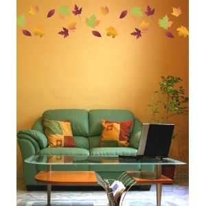   Vinyl Wall Decal Stickers Autumn Leaves Falling AC124 