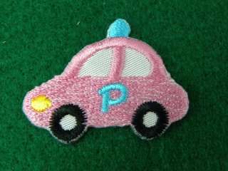 POLICE CITY CAR SIREN IRON ON PATCH EMBROIDERED I278  
