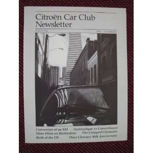  Citroen Car Club Newsletter   1986   Issue 324 No 8 Karl 