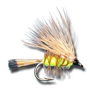    Palmered Caddis   Yellow Fly Fishing Fly