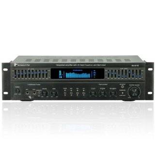   Receiver, Integrated 1500 Watt Amplifier with 20 Band Equalizer, Black