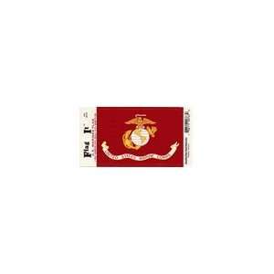  US Marines Flag 3in x 5in Vinyl self adhesive Decal. Made 