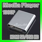   HDMI HD Mini Media Player HDMI SD USB Slot Support MKV RM RMVB Silver