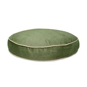    44in OIL GREEN SUEDE ROUND GUSSETED Dog Bed Doskocil