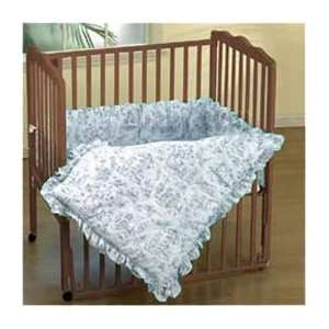  Blue Toile Portable Crib Bedding Baby