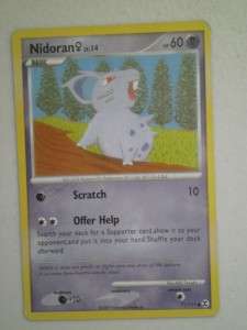 Pokemon, NIDORAN 71/111, Rising Rivals Card, Year 2009  