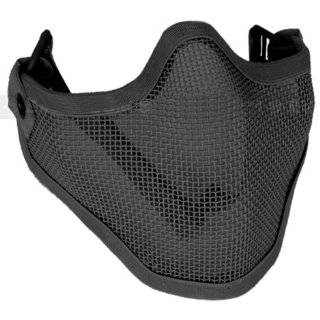   Iron Face Carbon Steel Striker Metal Mesh Lower Half Mask (Black