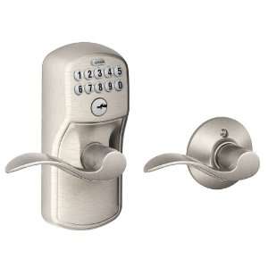   Electronic Security Plymouth Keypad Entry Auto Lock Door Knob Se