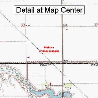  USGS Topographic Quadrangle Map   Mallory, Minnesota 