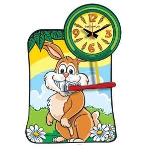  Time to Brush Clock  Rabbit
