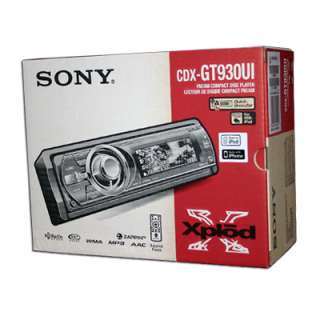 Sony CDX GT930UI Car Audio CD/ Player iPod Receiver Detachable Face 