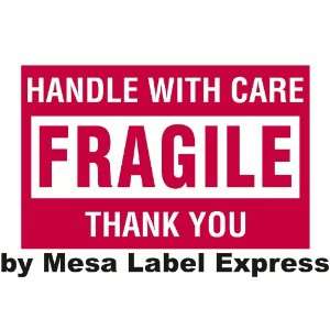  2 x 3   Fragile   Handle with Care Shipping Labels (500 
