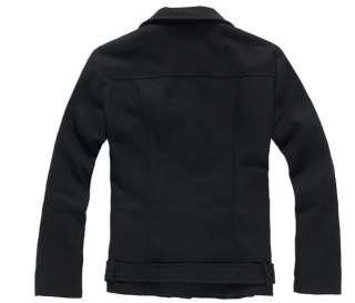 NWT Slim Stylish Belted Wool Short Coat Jacket M L XL  