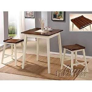  Acme Furniture Counter Height Table 3 piece 02990 set 