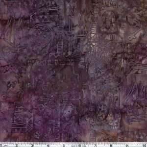  44 Wide Batik Paradise Geometry Purple Fabric By The 