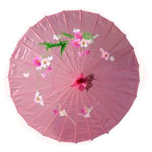  Chinese Pink Flower Parasol 