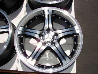 17 5x112 Tires Wheels Mercedes Benz E500 E320 S500 S500 S600 Polished 