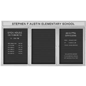  Outdoor Headline Directory Boards   Silver Finish   36H x 
