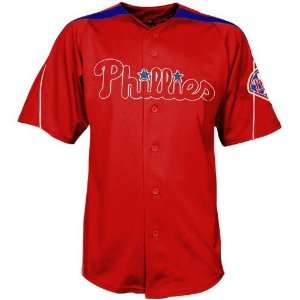   Phillies Red Laser Cooperstown Player Jersey