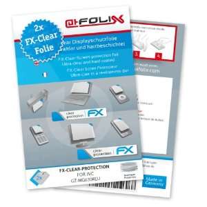  2 x atFoliX FX Clear Invisible screen protector for JVC GZ 