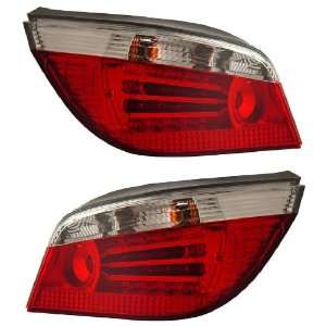  BMW 5 SERIES E60 04 07 LED TAIL LIGHT RED/CLEAR NEW 