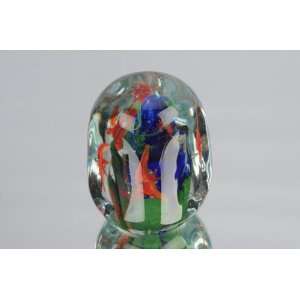   Murano Design Hand GlassFish Family Glass Paperweight 