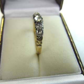 Original Georgian Rose Diamonds Five Stone 18ct ring  