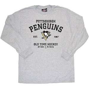   Penguins Old Time Hockey Long Sleeve Arch Tee