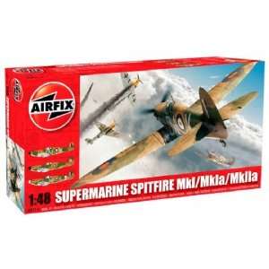  Airfix 1/48 Supermarine Spitfire Mk 1 Aircraft Kit Toys & Games