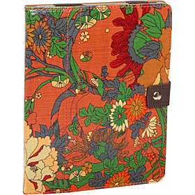 Artist Circle iPad Folio Orange Flower Pover Canvas