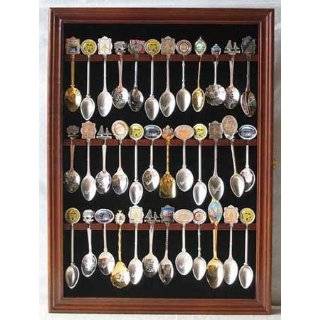  36 Souvenir Spoon Display Case Rack Cabinet Holder Shadow 