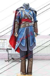 Ezio Blue Version Assassins Creed Revelation Cosplay Costume  