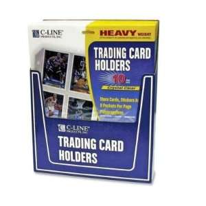  Trading Card Holders, 11 1/4x9, 10/PK, Clear   HLDR,TRDG 