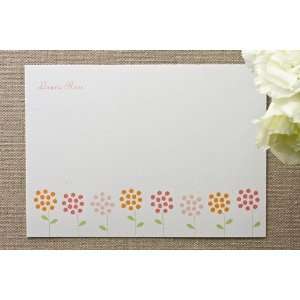  Dot Flowers Personalized Stationery by Blonde Health 