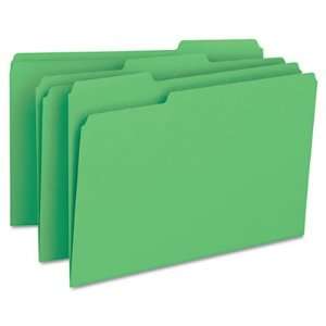  Smead Folder, Legal, 11 Point, 1/3 Cut Tab, Green, 100 per 