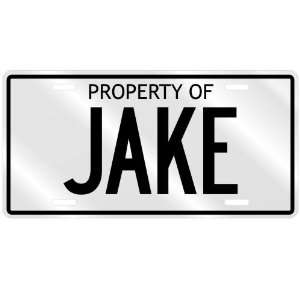 NEW  PROPERTY OF JAKE  LICENSE PLATE SIGN NAME 