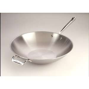  All Clad Stainless Steel 14 Inch Open Stir Fry Pan 