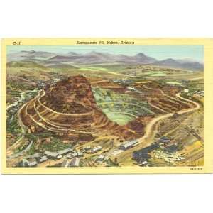  1940s Vintage Postcard Sacramento Pit   Bisbee Arizona 