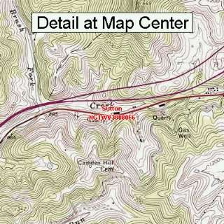 USGS Topographic Quadrangle Map   Sutton, West Virginia (Folded 