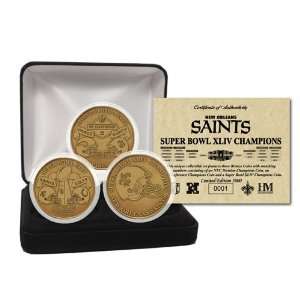  Highland Mint THM SB44CBSETK New Orleans Saints Super Bowl 