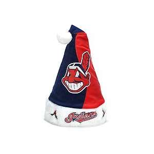  Collectibles Cleveland Indians Colorblock Santa Hat