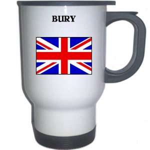  UK/England   BURY White Stainless Steel Mug Everything 