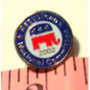  Republican National Committee Elephant Pin 2002 Red White 