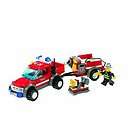 Custom LEGO City Fire Engine Train 7848 Miami Rescue Truck  
