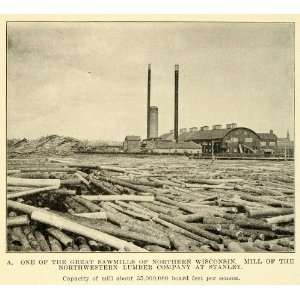  1913 Print Northwestern Lumber Stanley Chippewa County 