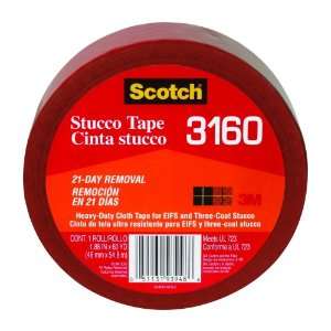 3M 3160 Scotch Contractors Heavy Duty Cloth Stucco Tape, 1.88 Inch x 